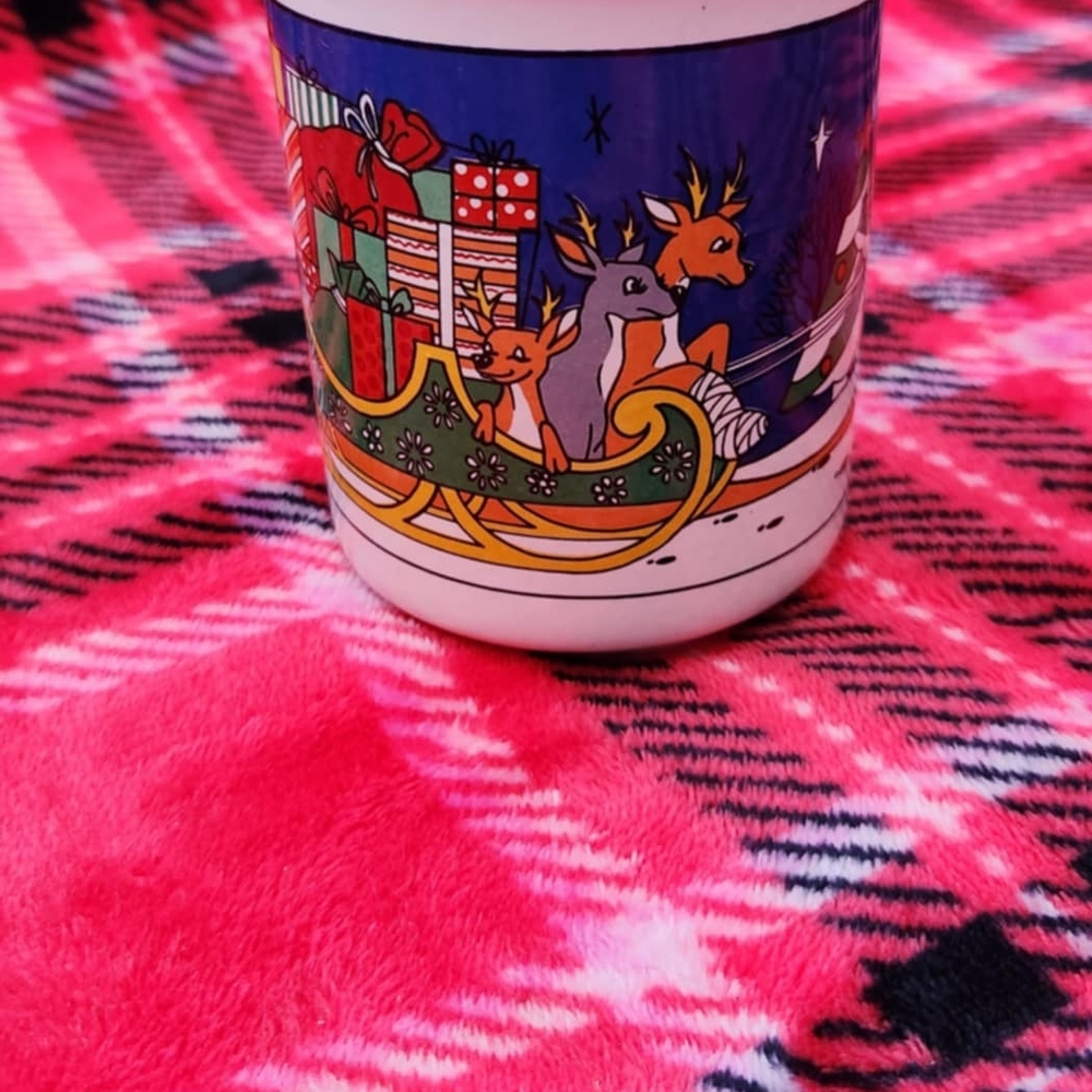 Festive Reindeer Mug with Gifts